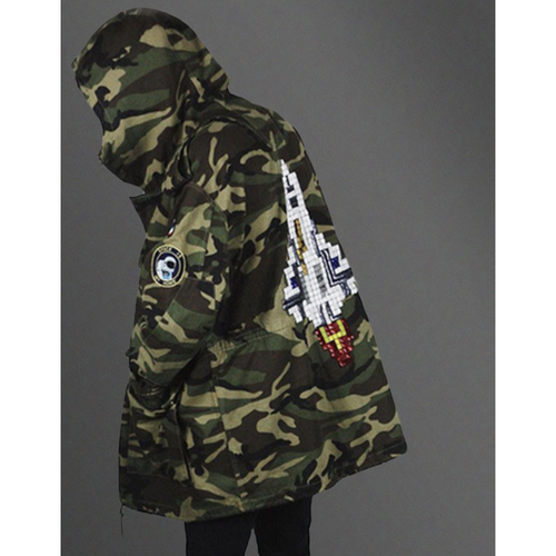 Space Invader Camo Fall Jacket