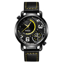 Break New Men Sports Style Dual Time Zone Quartz Watch - Bachelor Hut