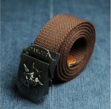 Canvas Belt Metal Skull Tactics Woven Belt - Bachelor Hut