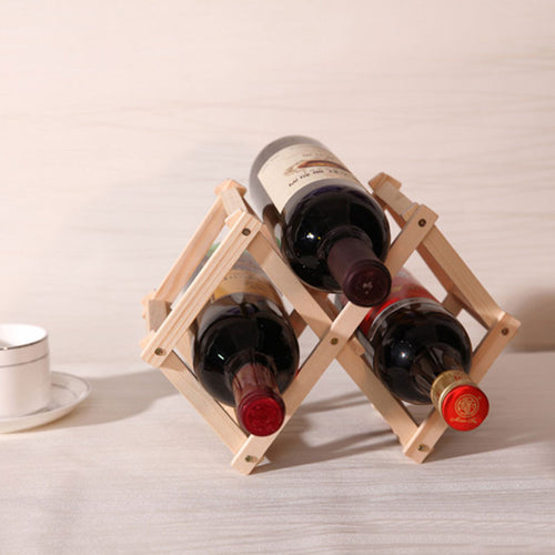 Classical Wooden Wine Bottle Kitchen Bar Holder Display - Bachelor Hut