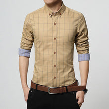 Checkered Slim Fit Long Sleeve Plain Shirt - Bachelor Hut