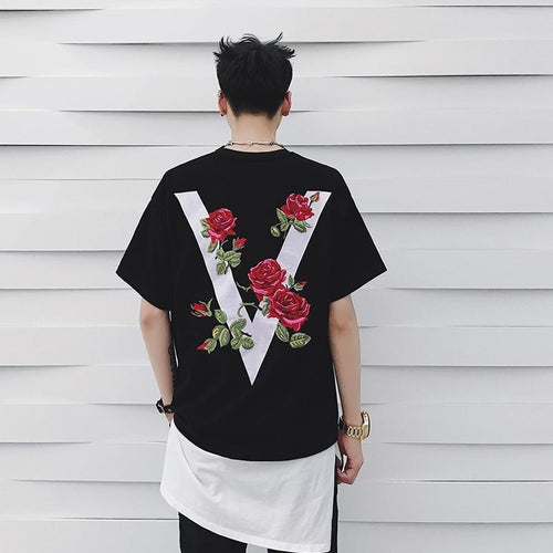 Floral V T-Shirt
