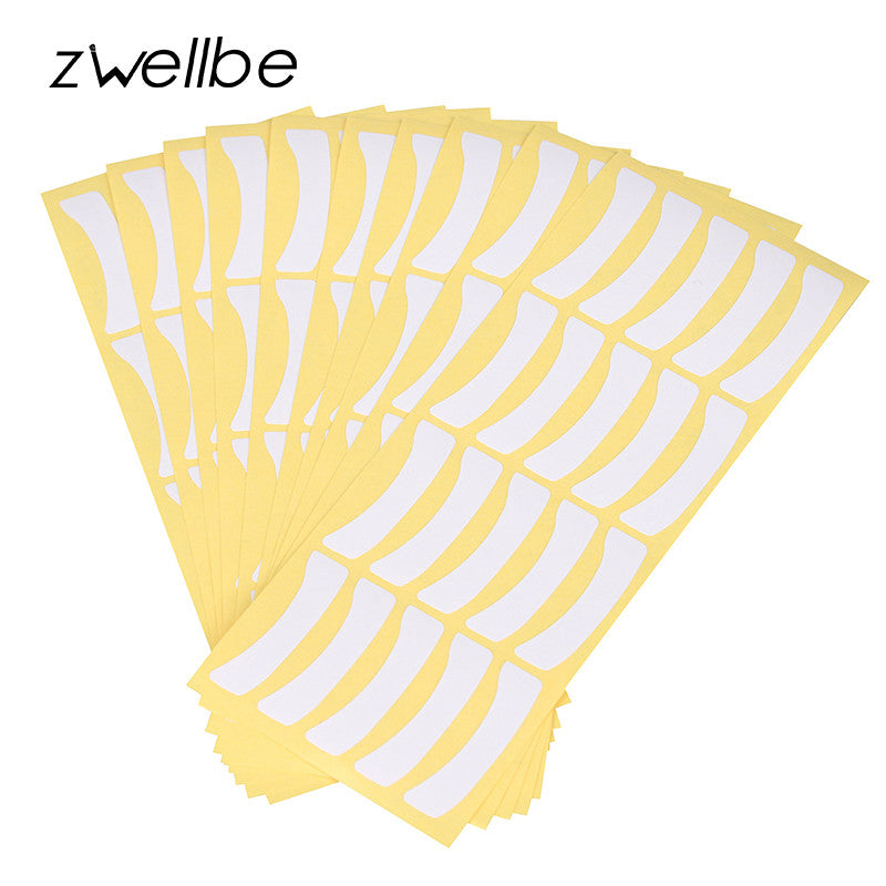 zwellbe 100pairs Wholesale Paper Patches Eyelash Under Eye Pads Lash Eyelash Extension Paper Patches Eye Tips Sticker Wraps