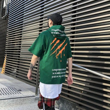 Clawed scripture t-shirt