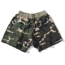 Drawstring Dark Camo Shorts