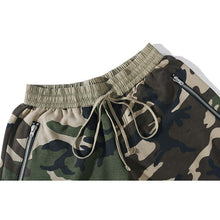 Drawstring Dark Camo Shorts