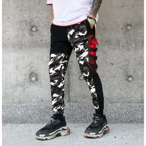 Snow camo joggers