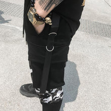 Split snow camo joggers