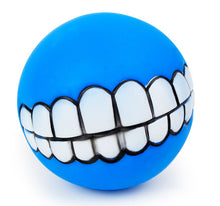 Funny Pets Dog Puppy Cat Ball Teeth Toy PVC Chew Sound Dogs Play Fetching Squeak Toys Pet Supplies
